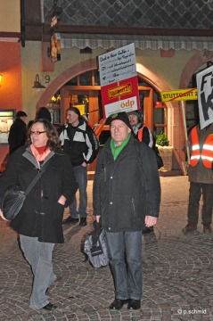 Noch ist S21 nicht gebaut und der Widerstand geht weiter! Auch in Bad Mergentheim - 05.02.2011