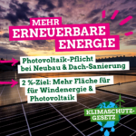 Mehr erneuerbare Energie
