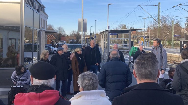 Bahnhofsbesichtigung und Lesung in Metzingen
