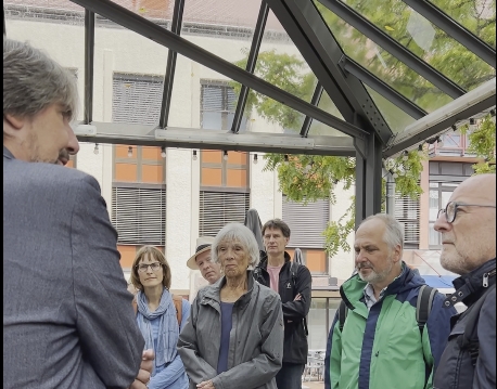 Information auf dem Marktplatz