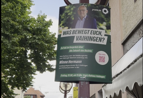 Plakathinweis auf Tour